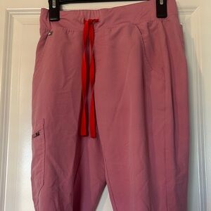 women's Chalk Pink Zamora - Petite Jogger Scrub Pants - XS - Petite / Chalk Pink
